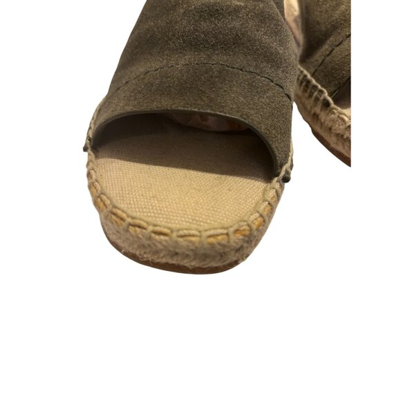 Splendid Womens Olive Green Suede Slide-On Espadrille Sandals Size 6 1/2 - Picture 3 of 16